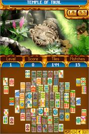 In game image of Mahjong Journey - Quest For Tikal on the Nintendo DS.