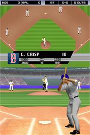 In game image of Major League Baseball 2K6 on the Nintendo DS.