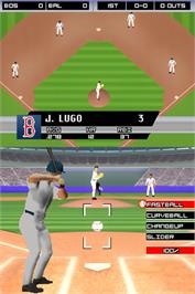 In game image of Major League Baseball 2k7 on the Nintendo DS.
