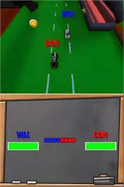 In game image of Micro Machines V4 on the Nintendo DS.