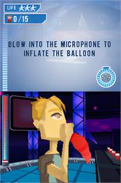 In game image of Minute To Win It on the Nintendo DS.
