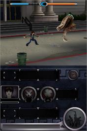 In game image of Percy Jackson - Le Voleur De Foudre on the Nintendo DS.