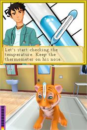 In game image of Petz Rescue - Wildlife Vet on the Nintendo DS.