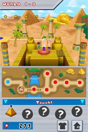 In game image of Phinéas Et Ferb - Voyage Dans La Deuxième Dimension on the Nintendo DS.