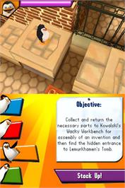 In game image of Pingouins De Madagascar - Le Docteur Blowhole Est De Retour, Les on the Nintendo DS.