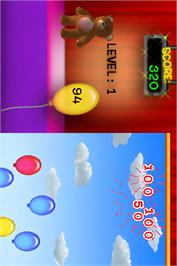 In game image of Plushees on the Nintendo DS.