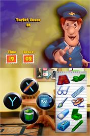 In game image of Postman Pat on the Nintendo DS.