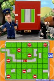 In game image of Postman Pat - Special Delivery Service on the Nintendo DS.