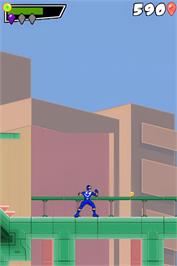 In game image of Power Rangers - Super Legends on the Nintendo DS.