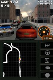 In game image of Race Driver - Grid on the Nintendo DS.