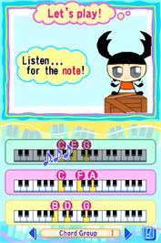 In game image of Rhythm 'n Notes on the Nintendo DS.