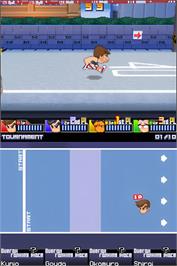 In game image of River City Super Sports Challenge on the Nintendo DS.