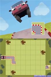 In game image of Roary - La Voiture De Course on the Nintendo DS.