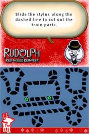 In game image of Rudolph - The Red-nosed Reindeer on the Nintendo DS.