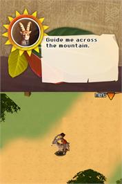 In game image of Safari Adventures - Africa on the Nintendo DS.