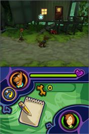 In game image of Scooby-doo! And The Spooky Swamp on the Nintendo DS.