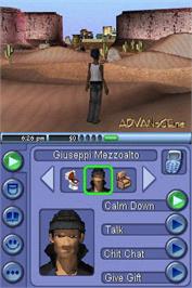 In game image of Sims 2 on the Nintendo DS.