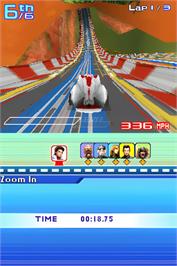 In game image of Speed Racer - Le Jeu Vidéo on the Nintendo DS.