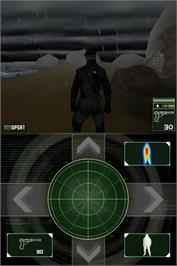In game image of Splinter Cell Chaos Theory on the Nintendo DS.