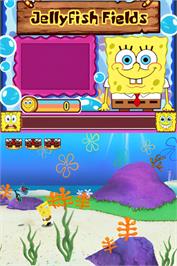 In game image of SpongeBob's Truth or Square on the Nintendo DS.