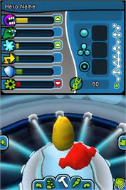 In game image of Spore - La Bataille Des Héros on the Nintendo DS.