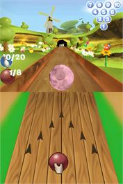 In game image of Squeeballs Party on the Nintendo DS.