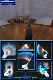 In game image of Star Wars - Le Pouvoir De La Force on the Nintendo DS.