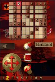 In game image of Sudokuro - Sudoku And Kakuro Games on the Nintendo DS.