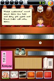 In game image of Sushi Go Round on the Nintendo DS.