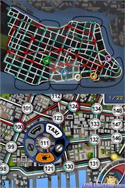 In game image of Thinksmart Games - Scotland Yard - Hunting Mister X on the Nintendo DS.