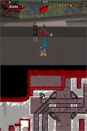 In game image of Tony Hawk's Proving Ground on the Nintendo DS.
