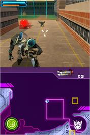 In game image of Transformers 3 - La Face Cachée De La Lune - Decepticons on the Nintendo DS.