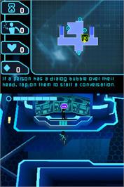 In game image of Tron Evolution on the Nintendo DS.