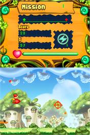 In game image of Veggy World on the Nintendo DS.