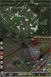In game image of Warhammer 40,000: Squad Command on the Nintendo DS.