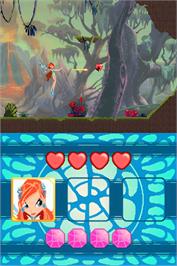 In game image of Winx Club - Mission Enchantix on the Nintendo DS.