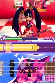 In game image of Winx Club Rockstars on the Nintendo DS.