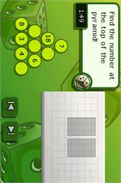 In game image of th!nk - Logic Trainer on the Nintendo DS.