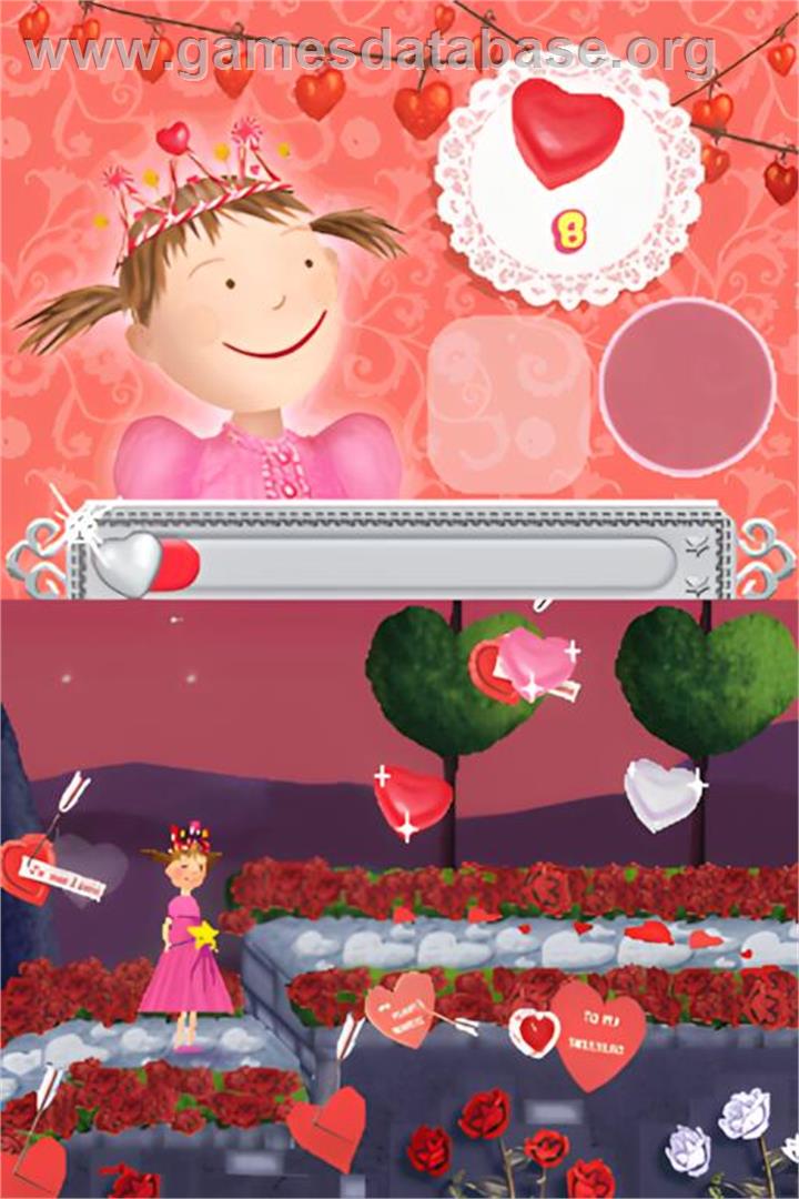 2-pack - Pinkalicious - It's Party Time! And Silverlicious - Sweet Adventure - Nintendo DS - Artwork - In Game
