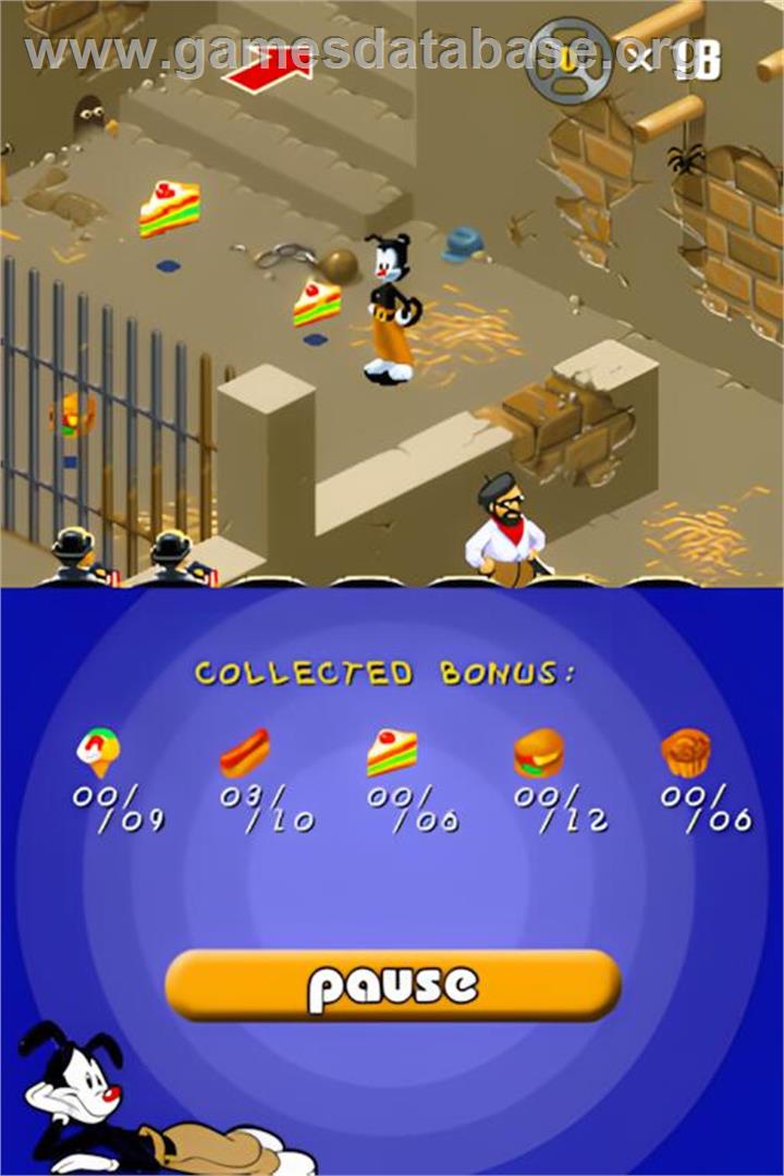 Animaniacs - Lights Camera Action ! - Nintendo DS - Artwork - In Game