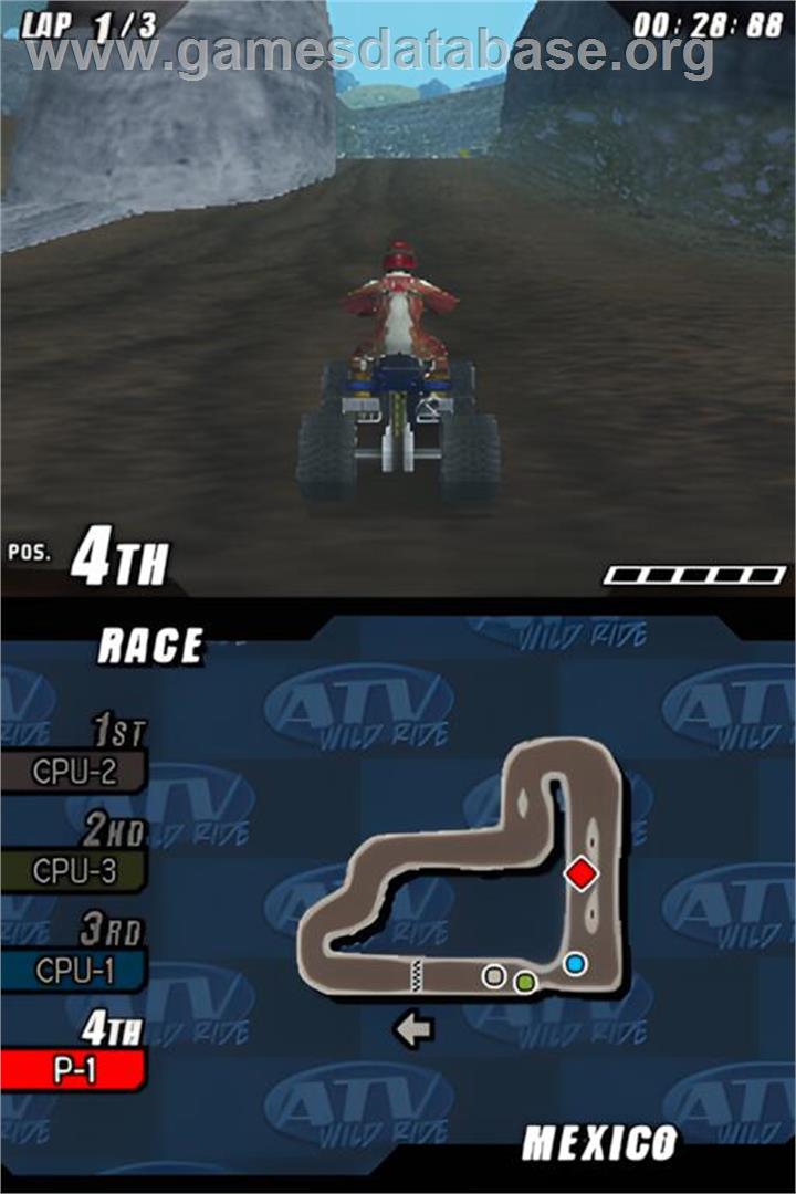 Atv Wild Ride - Nintendo DS - Artwork - In Game