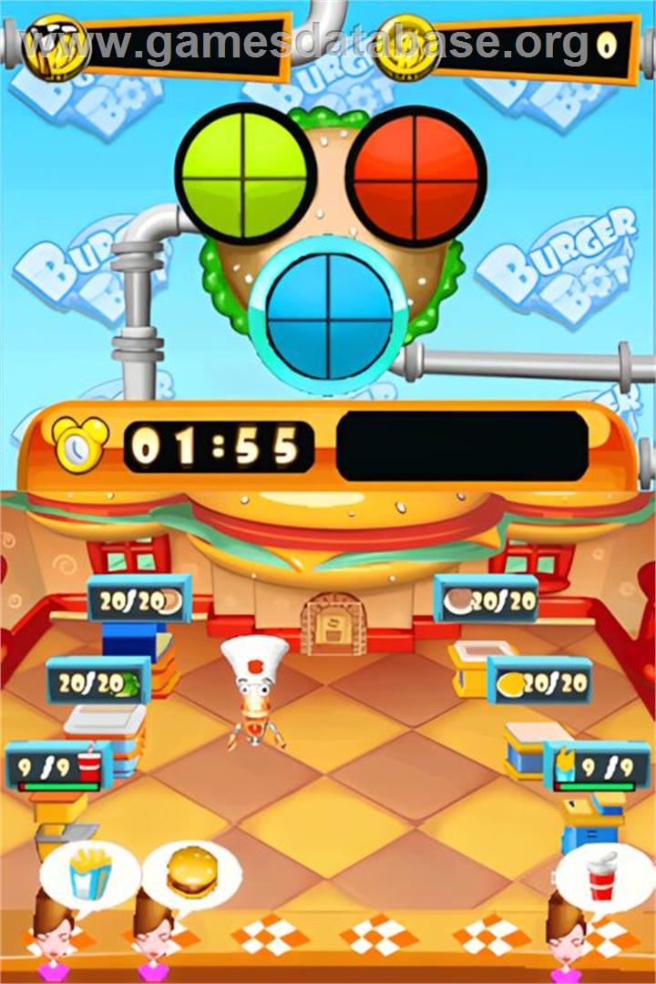 Burger Bot - Nintendo DS - Artwork - In Game