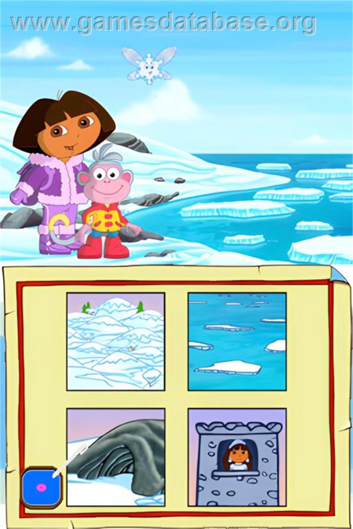 Dora Sauve La Princesse Des Neiges - Nintendo DS - Artwork - In Game