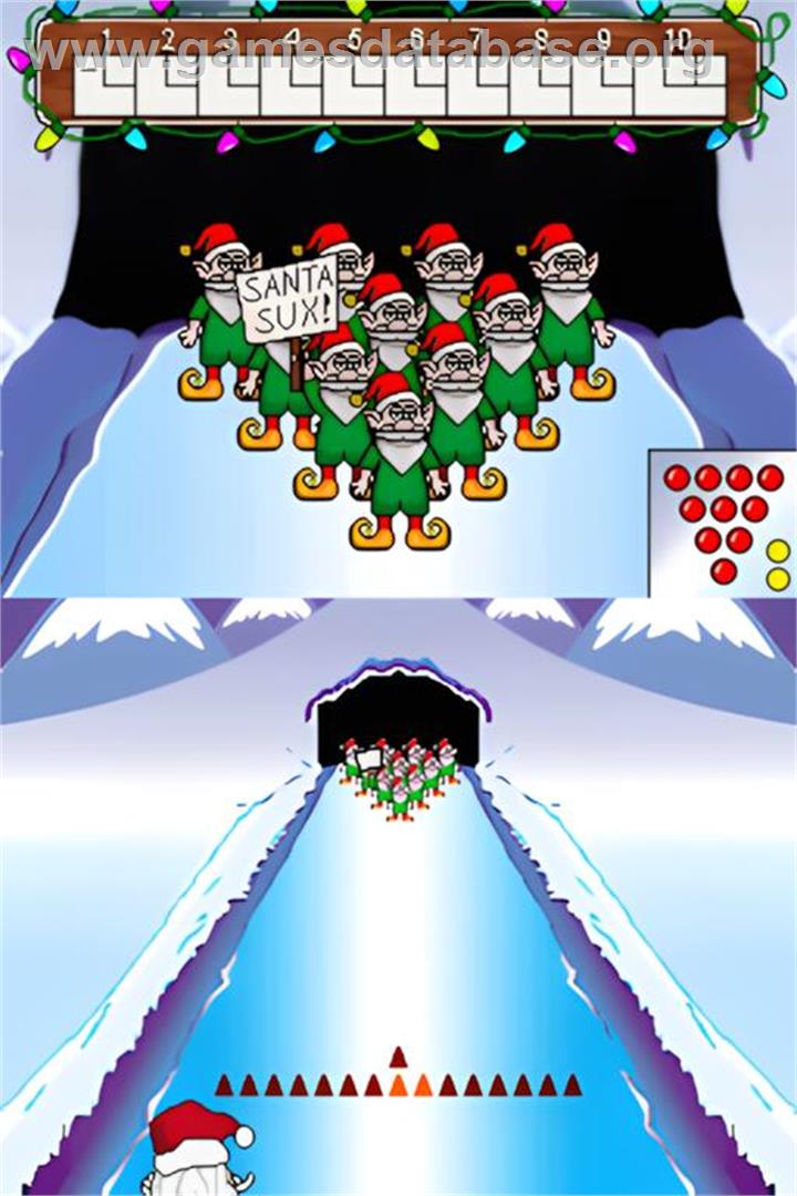 Elf Bowling 1 And 2 - Nintendo DS - Artwork - In Game