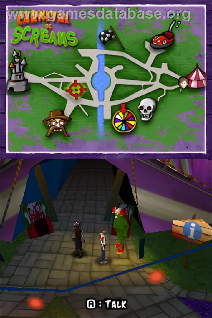 Goosebumps Horrorland - Nintendo DS - Artwork - In Game