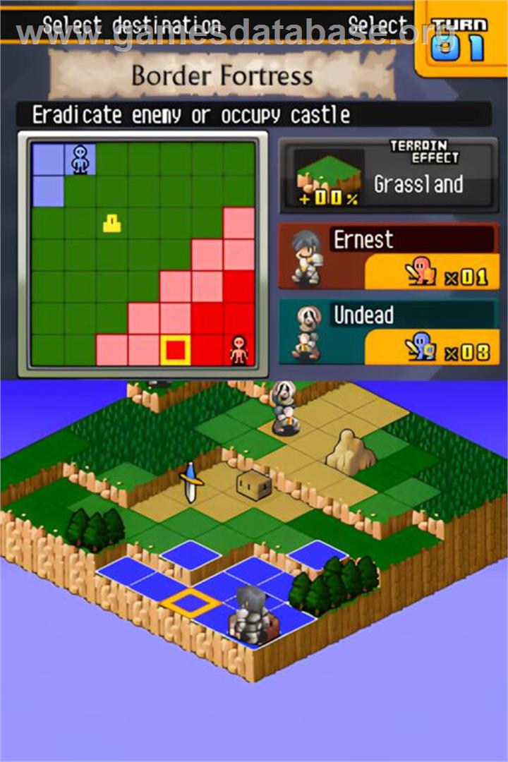 Hero's Saga Laevatein Tactics - Nintendo DS - Artwork - In Game