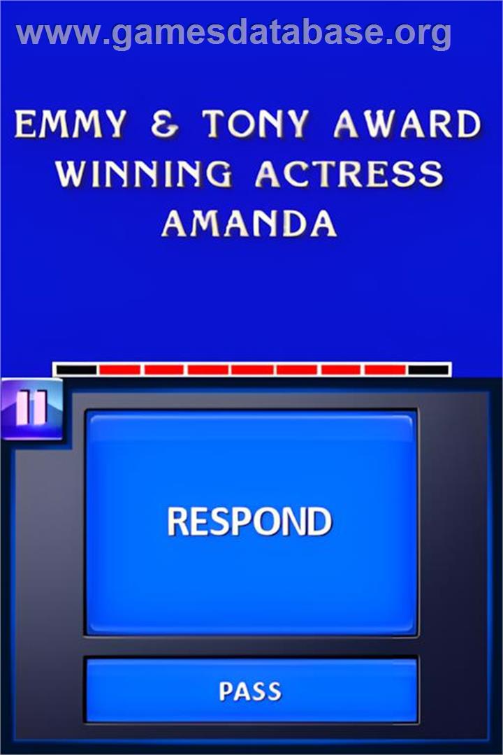 Jeopardy! - Nintendo DS - Artwork - In Game