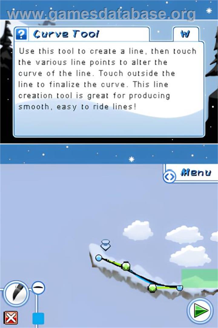 Line Rider 2 - Unbound - Nintendo DS - Artwork - In Game