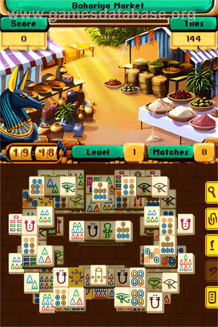 Mahjong Mysteries - Ancient Egypt - Nintendo DS - Artwork - In Game