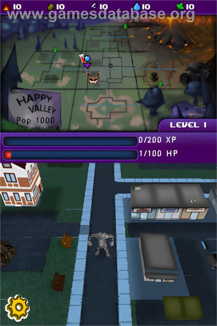 Monster Mayhem - Build And Battle - Nintendo DS - Artwork - In Game